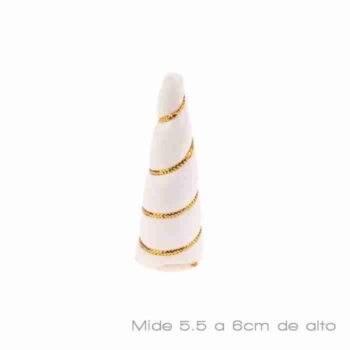 Cuernito Pequeño relleno Blanco