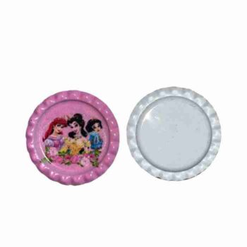 Tapita Metálica Princesas de Disney