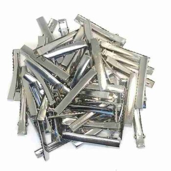 Ciento de Pinza Silver tipo cocodrilo de 6.5cm