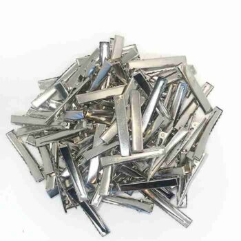 Ciento de Pinza Silver tipo cocodrilo de 4.5cm