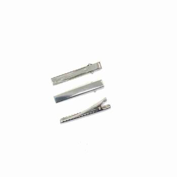 Unidad de Pinza Silver tipo cocodrilo de 4.5cm