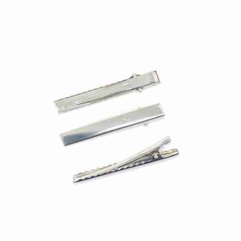 Unidad de Pinza Silver tipo cocodrilo de 5.5cm