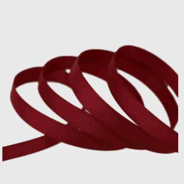 Yarda de 1cm Acordonado Vino Tinto