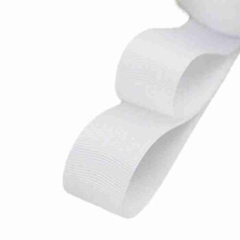 Yarda de Listón Acordonado 3.8cm Blanco