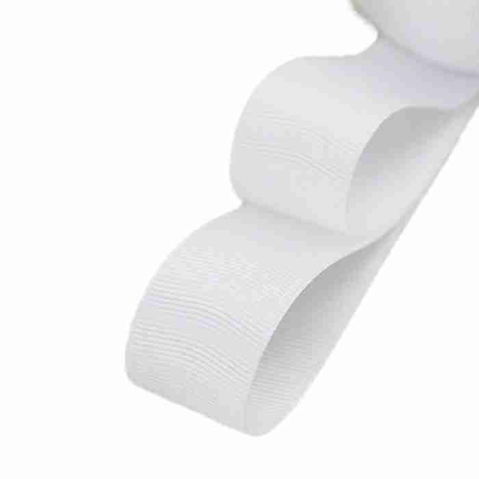 Yarda de Listón Acordonado 3.8cm Blanco