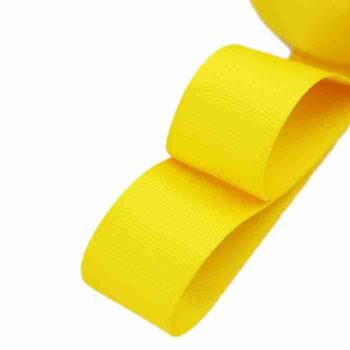 Yarda de Listón Acordonado 3.8cm Amarillo Canario