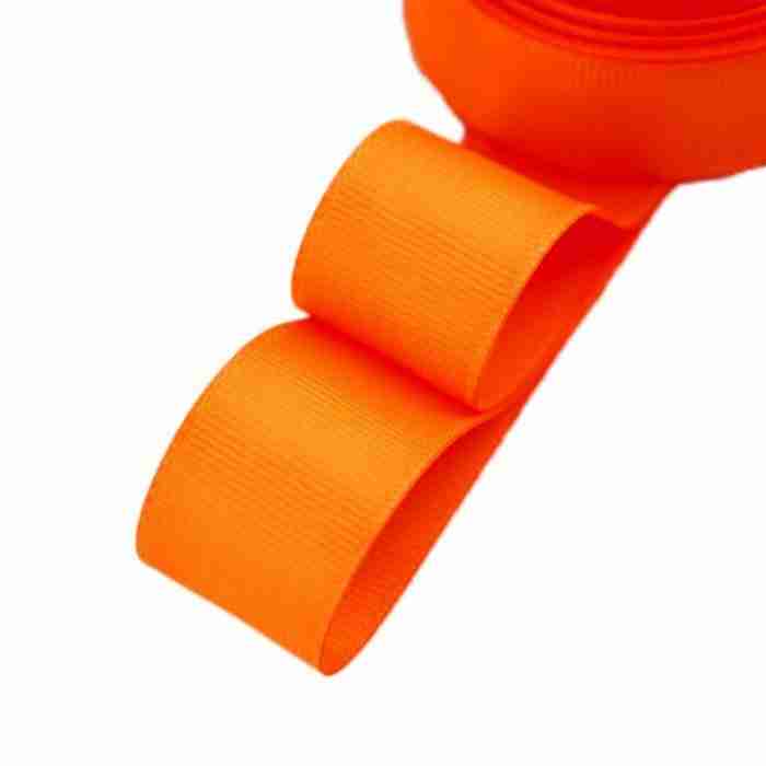 Yarda de Listón Acordonado 3.8cm Anaranjado