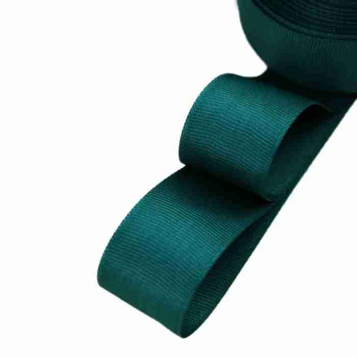 Yarda de Listón Acordonado 3.8cm Verde Botella