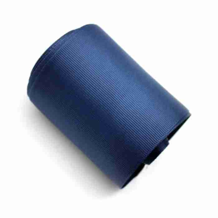 Yarda de Listón Acordonado 7.5cm Azul Marino