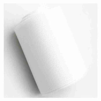 Yarda de Listón Acordonado 7.5cm Blanco