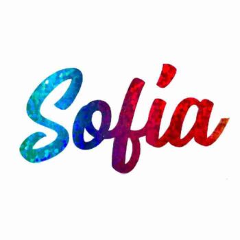 Nombre Planchable Glitter - Letra de Carta