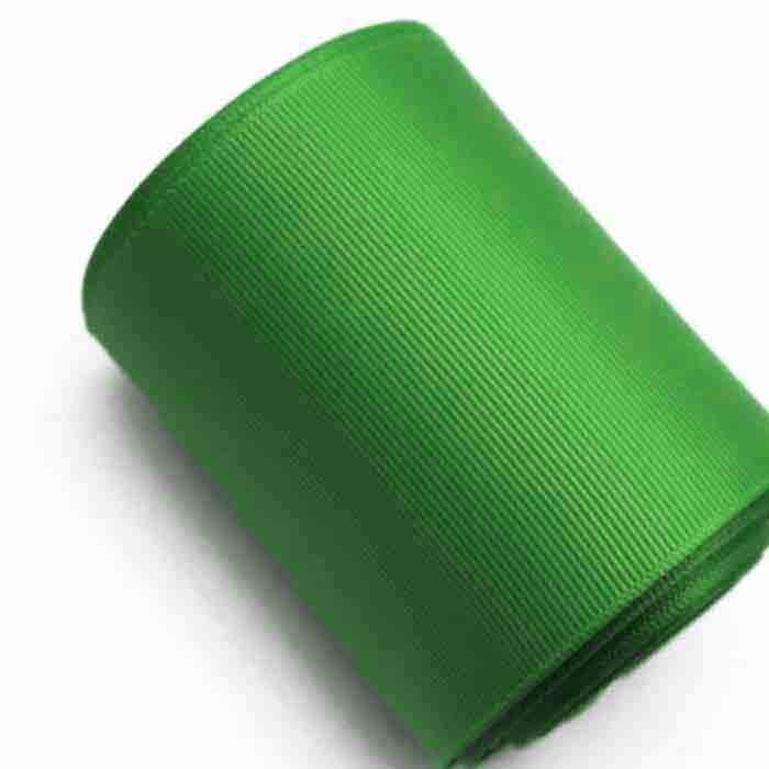 Yarda de Listón Acordonado 7.5cm Verde Bandera