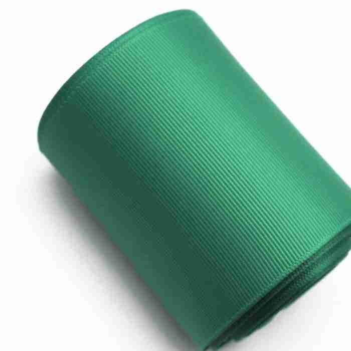 Yarda de Listón Acordonado 7.5cm Verde Botella