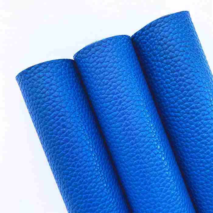 Tramo de Vinil Litchi Azul Rey