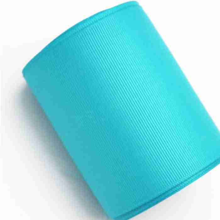 Yarda de Listón Acordonado 7.5cm Turquesa
