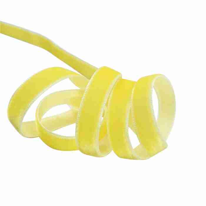 Yarda de ListónTerciopelo 1cm Amarillo