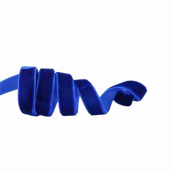 Yarda de ListónTerciopelo 1cm Azul Rey