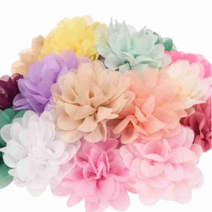 Kit de 4 Flores de Shiffon