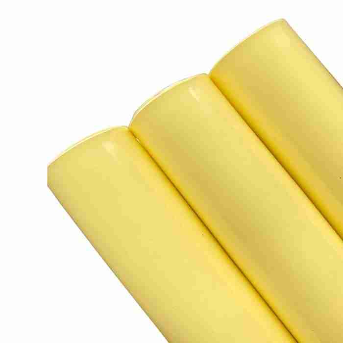 Tramo de Vinil Charol Amarillo Tierno