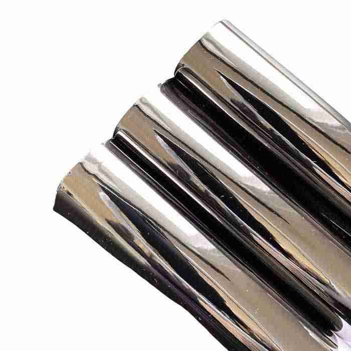 Tramo de Vinil Espejo Plateado Obscuro