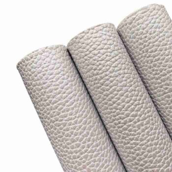 Tramo de Vinil Litchi Plateado Nacarado