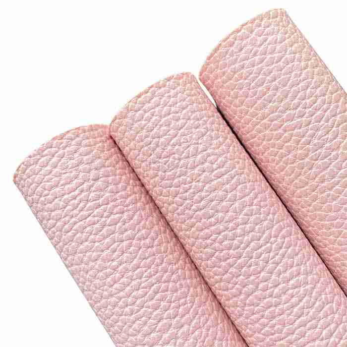 Tramo de Vinil Litchi Rosa Bebé