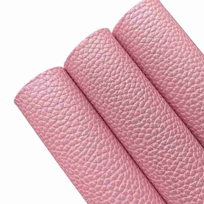 Tramo de Vinil Litchi Rosado Nacarado