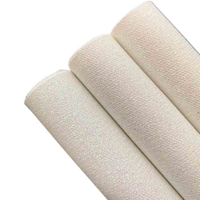 Tramo de Vinil Mini Glitter Blanco Tornasol