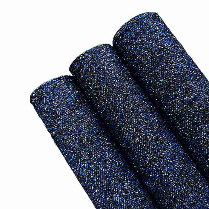 Tramo de Vinil Mini Glitter Negro con Azul