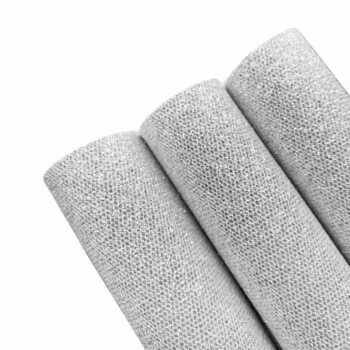 Tramo de Vinil Mini Glitter Plateado