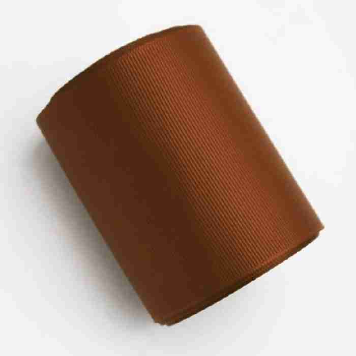 Yarda de Listón Acordonado 7.5cm Café