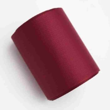 Yarda de Listón Acordonado 7.5cm Vino Tinto