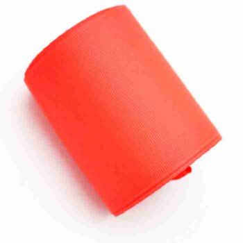 Yarda de Listón Acordonado 7.5cm Naranja Neón