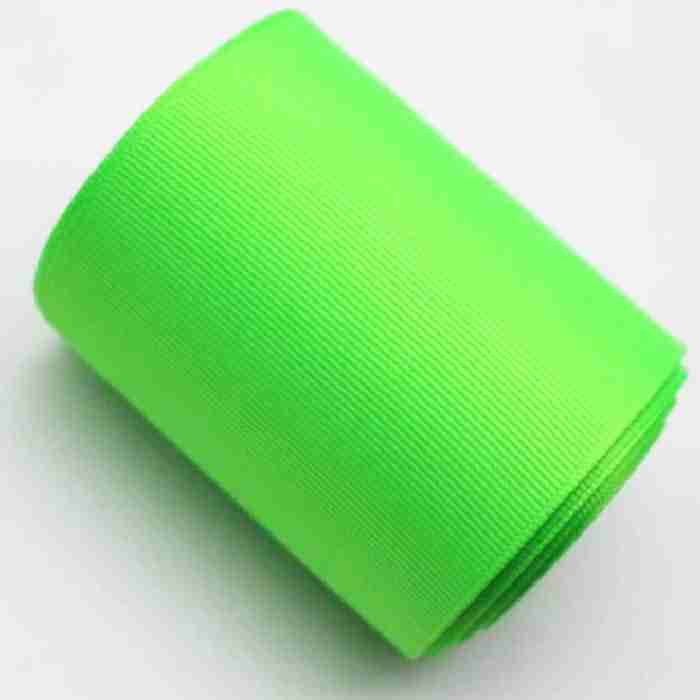 Yarda de Listón Acordonado 7.5cm Verde Neón
