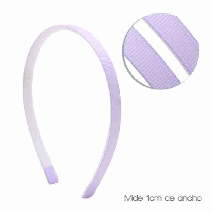 Diadema de 1cm Forrada con Dientes Lila