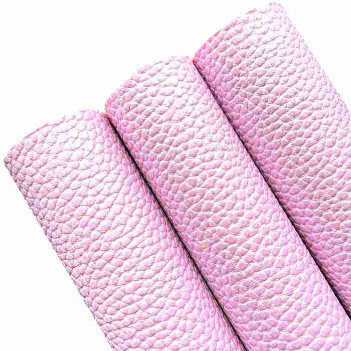 Tramo de Vinil Litchi Rosa Bebé Nacarado