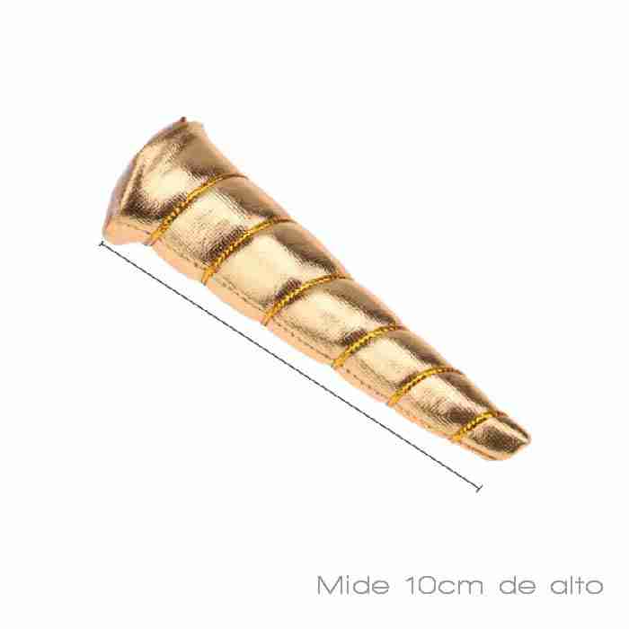 Cuernito Mediano relleno Dorado