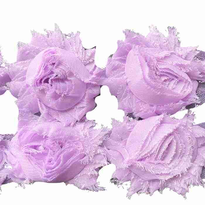 Yarda de Flores Shabby Lila Bebé