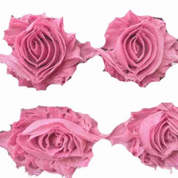 Yarda de Flores Shabby Palo Rosa