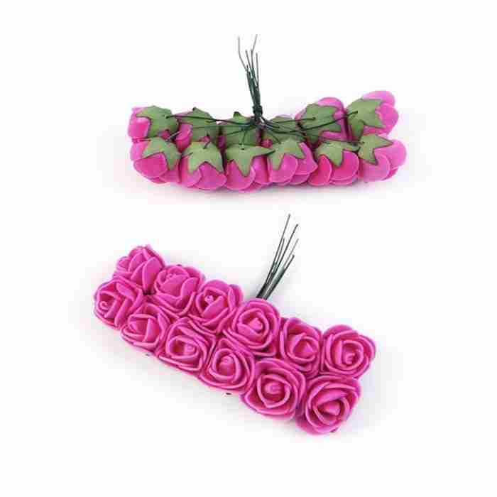 Kit de 12 Rosas de Foamy Fresa