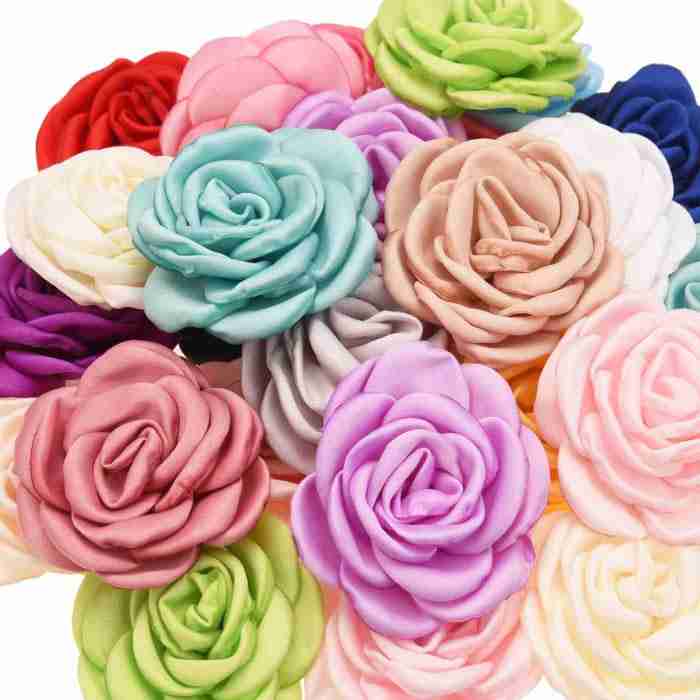 Kit de 4 Rosas Satinadas