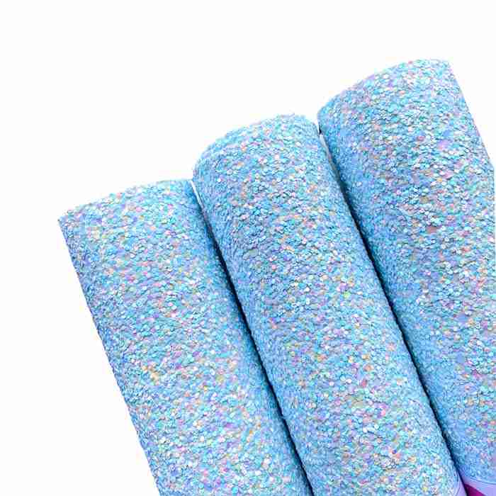 Tramo de Vinil Escarchado Cielo Pastel