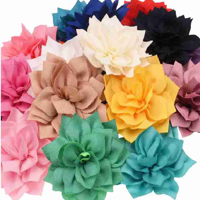 Kit de 4 Flores satinada puntiaguda