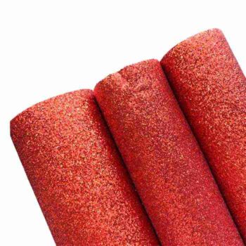 Tramo de Vinil Mini Glitter Rojo