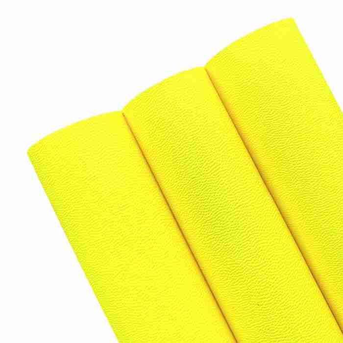 Tramo de Vinil Mini Litchi Amarillo Neón