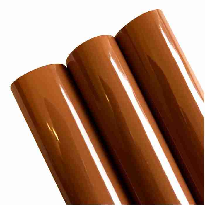 Tramo de Vinil Charol Café