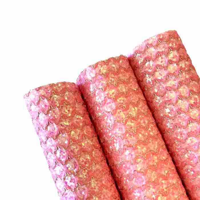 Tramo de Vinil Escarchado Mexicano Hilo Dorado