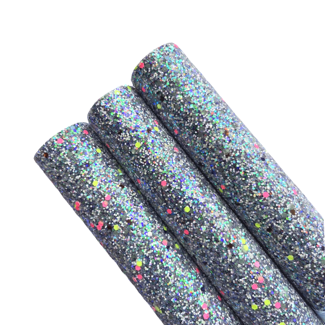 Tramo de Vinil Escarchado Fluorescente Rocío de Mar