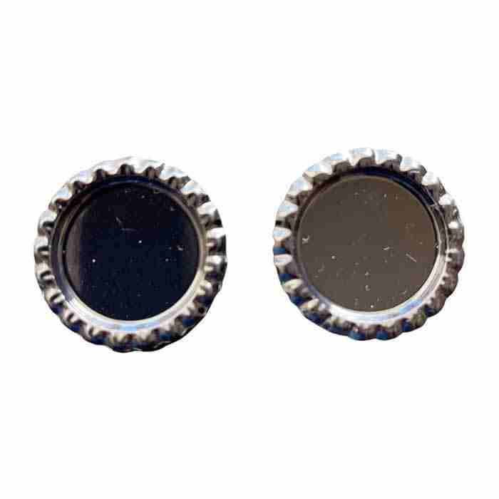 Tapita Metálica Negra