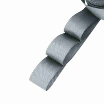 Yarda de Listón Acordonado 3.8cm Gris